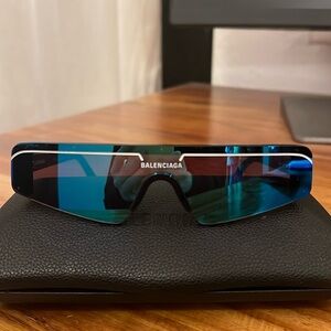 Balenciaga ski rectangle sunglasses
